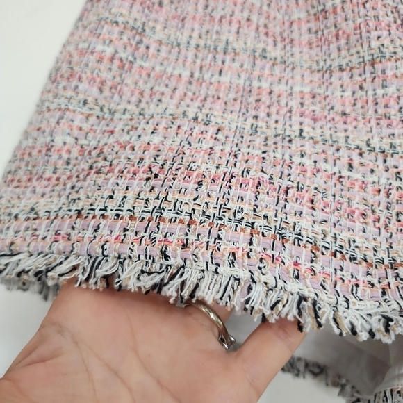5 a 7 Cinq a Sept Pink Coronado Tweed High Rise Shorts Clueless 90s Y2K - Picture 4 of 13